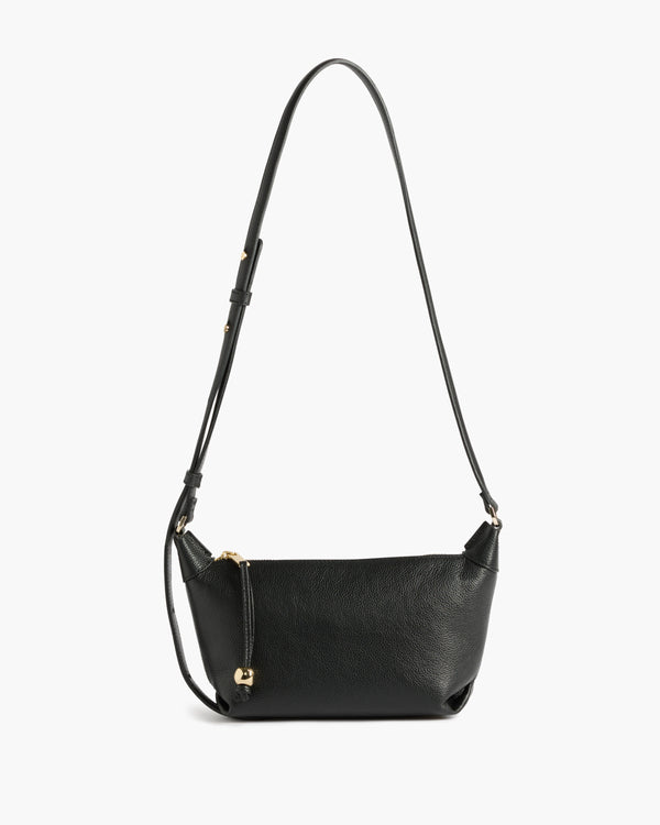 Flattered Ru Crossbody Bag Grained Leather Black