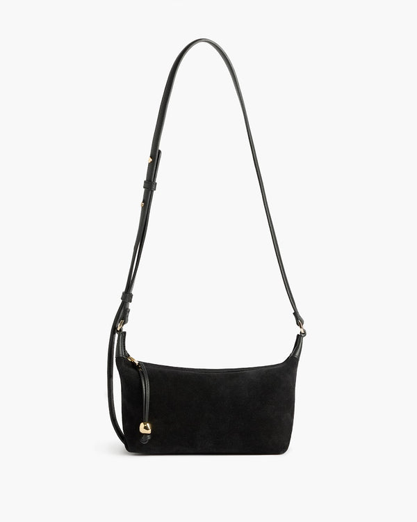 flattered Ru Crossbody Bag Suede Black