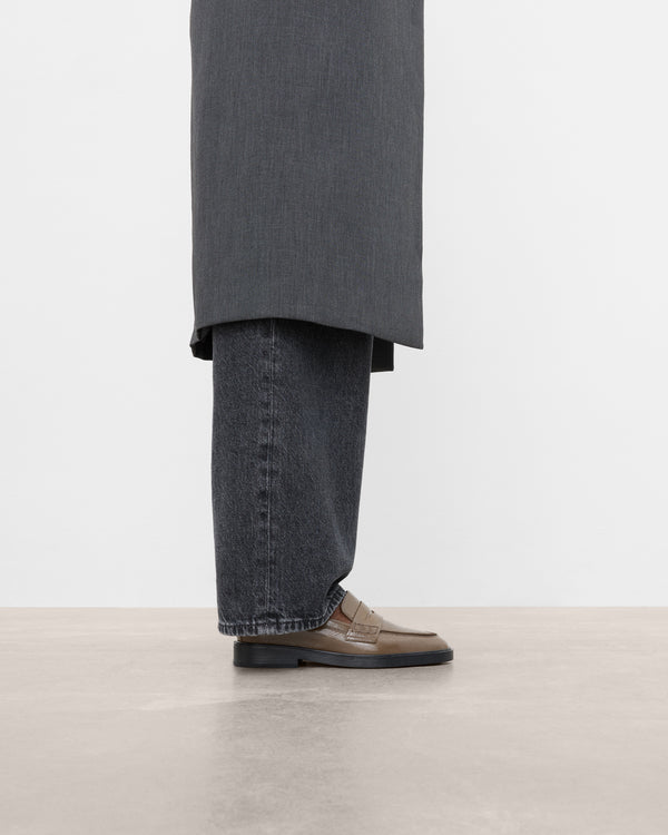 Flattered Sara Leather Khaki