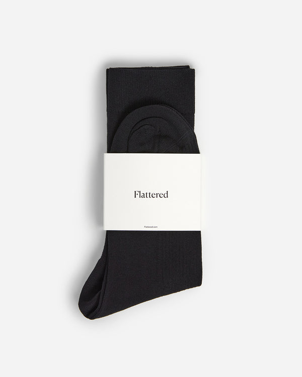 flattered Flattered Sock Woven Mercerized cotton Black