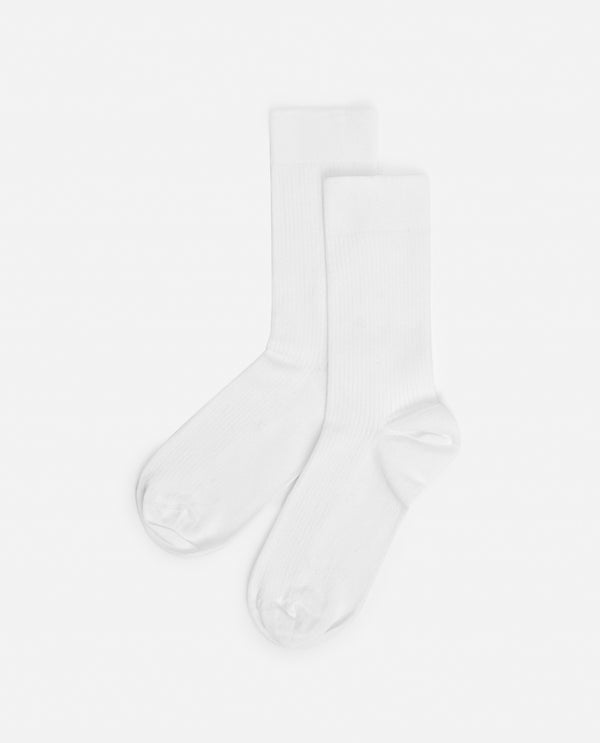 Flattered Flattered Sock Woven Mercerized Cotton White