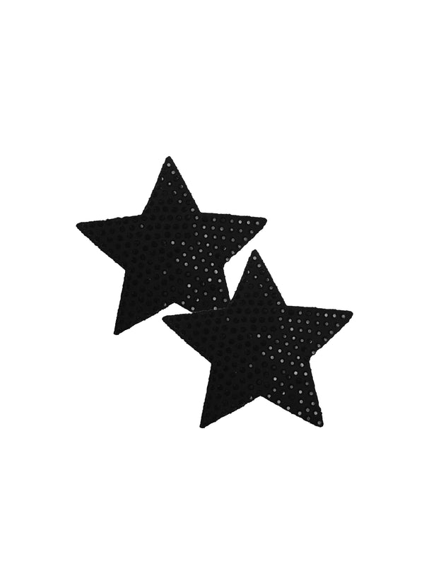 fleur du mal Crystal Star Reusable Nipple Pasties black