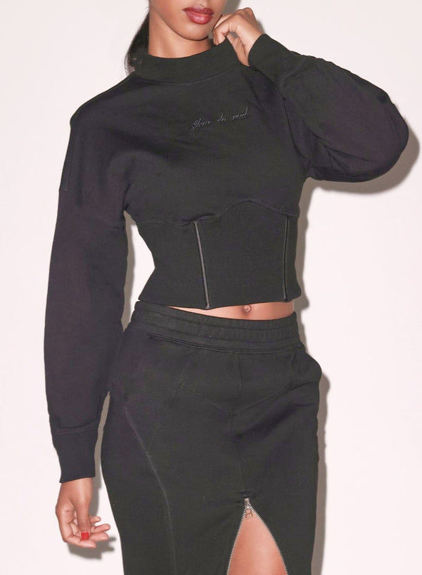 fleur du mal Corset Jumper black