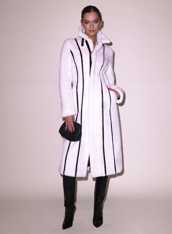 fleur du mal Diana Faux Shearling polar