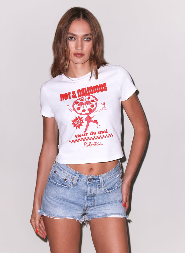 fleur du mal Fleur X Roberta's Baby Tee ivory