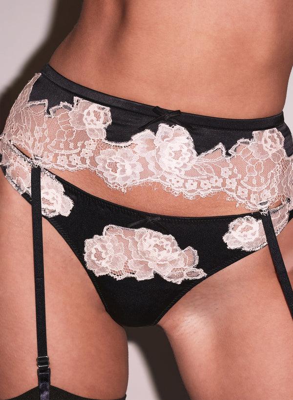 fleur du mal Juliet Lace Thong black