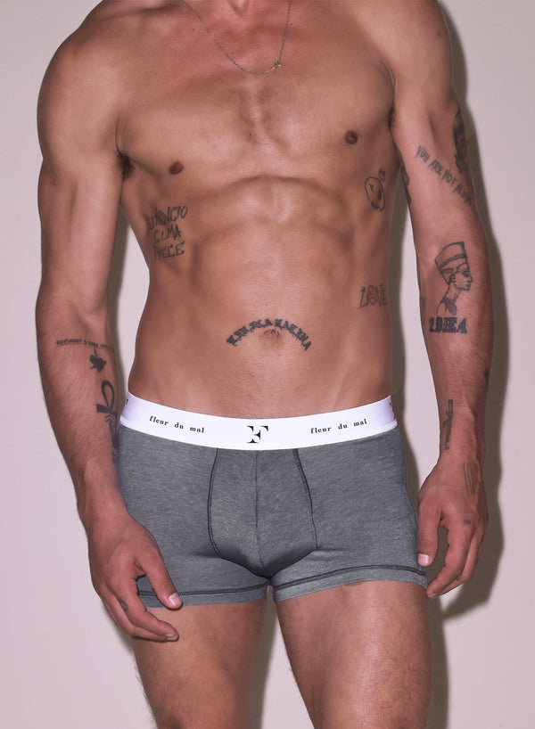 fleur du mal Men's Boxer Brief heather grey