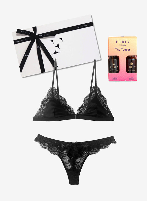 fleur du mal Naomi Teaser Gift Set black