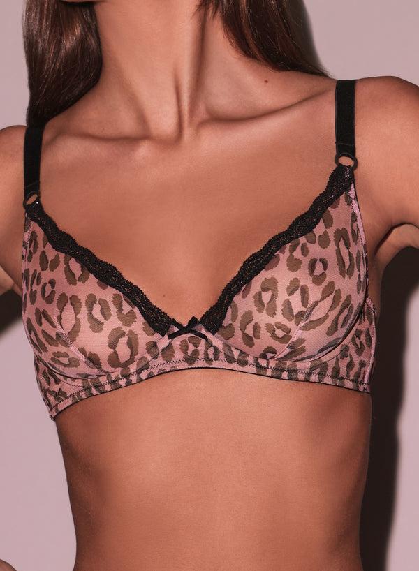 fleur du mal Sheer Tulle Demi Bra