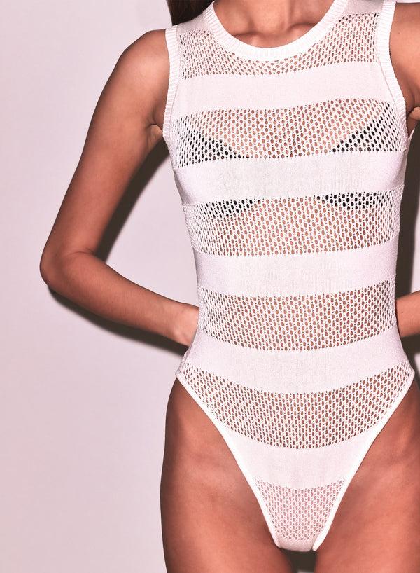 fleur du mal Simone Bodysuit lait de coco