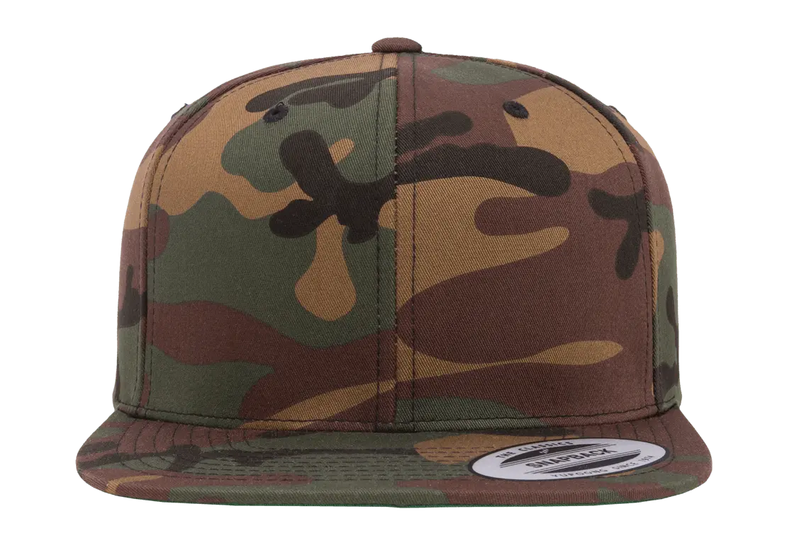 flex fit YP Classics® premium snapback camo cap