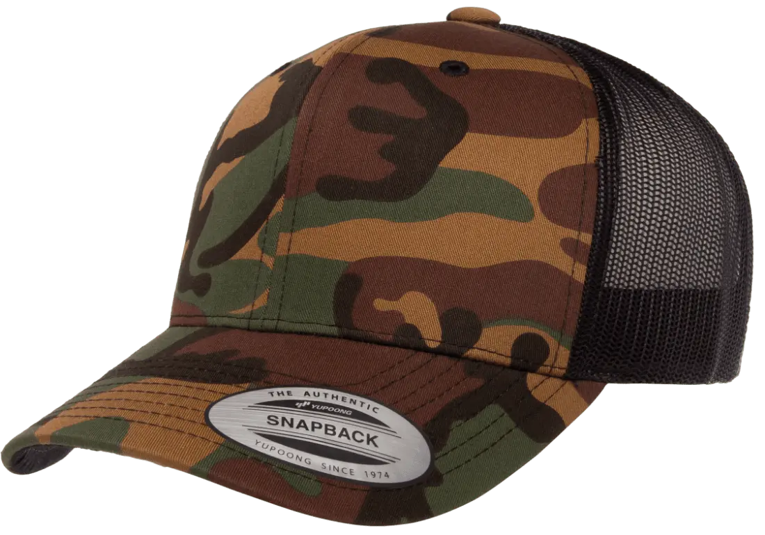 Flex Fit YP Classics® Retro Trucker Camo Cap