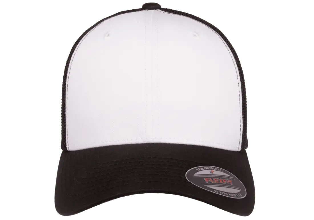 Flex Fit Flexfit® Trucker Mesh Cap - White Front Panels