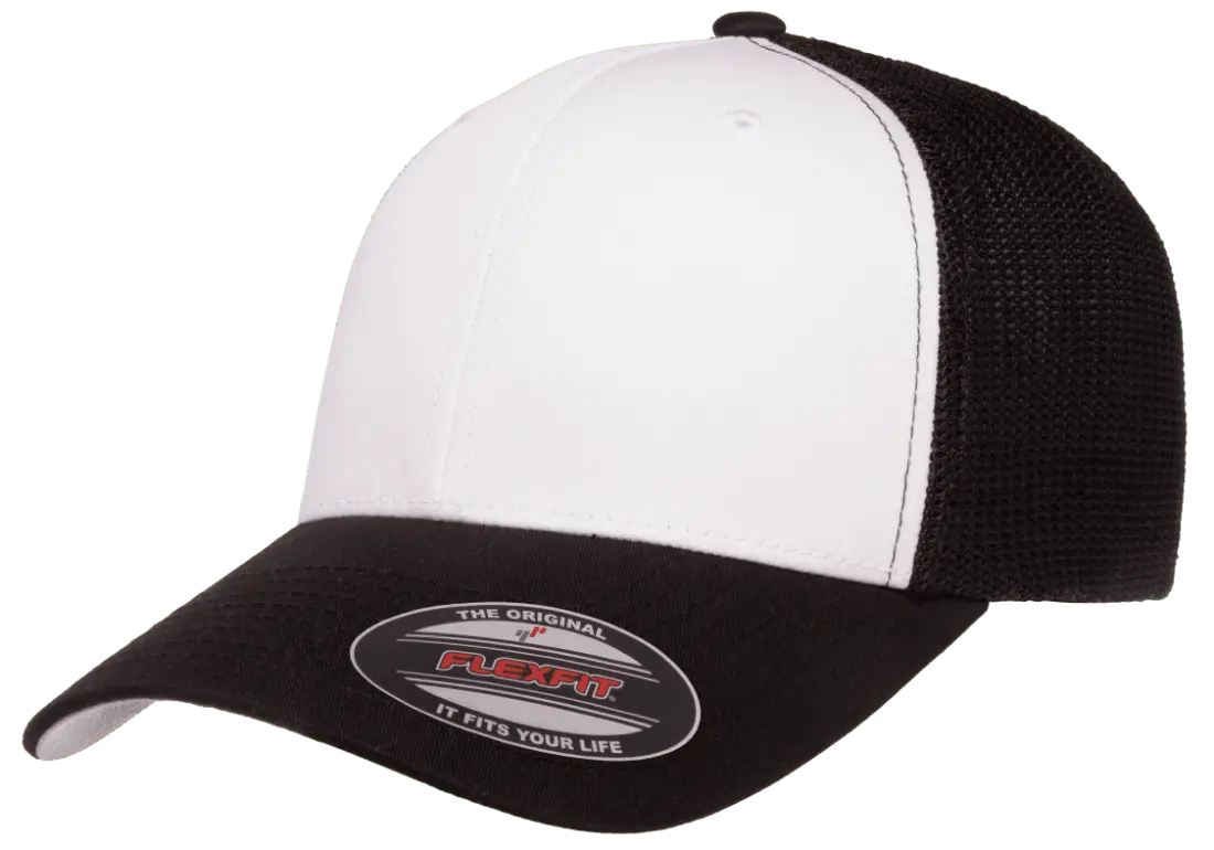 flex fit Flexfit® trucker mesh cap - white front panels