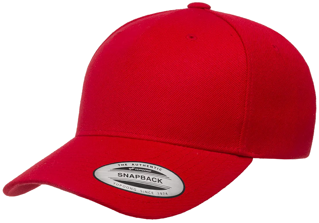 flex fit YP Classics® 5-panel premium curved visor snapback cap