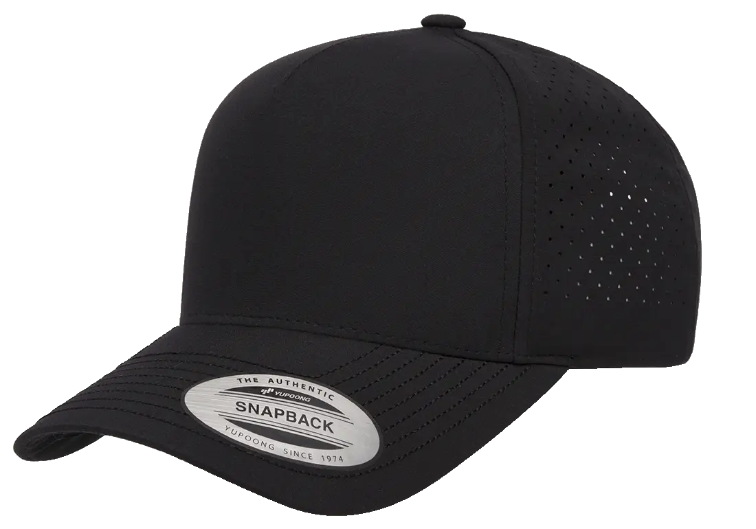 flex fit YP Classics® 5-panel snapback cap with perforation