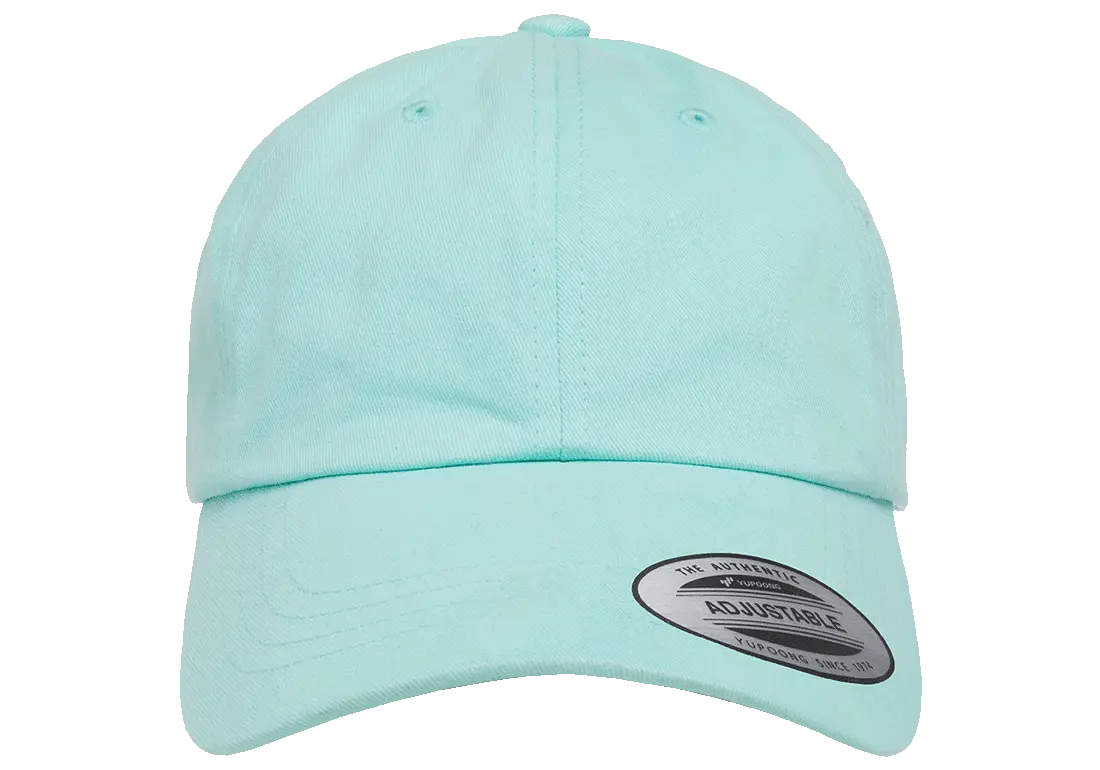 flex fit YP Classics® peached cotton twill dad cap