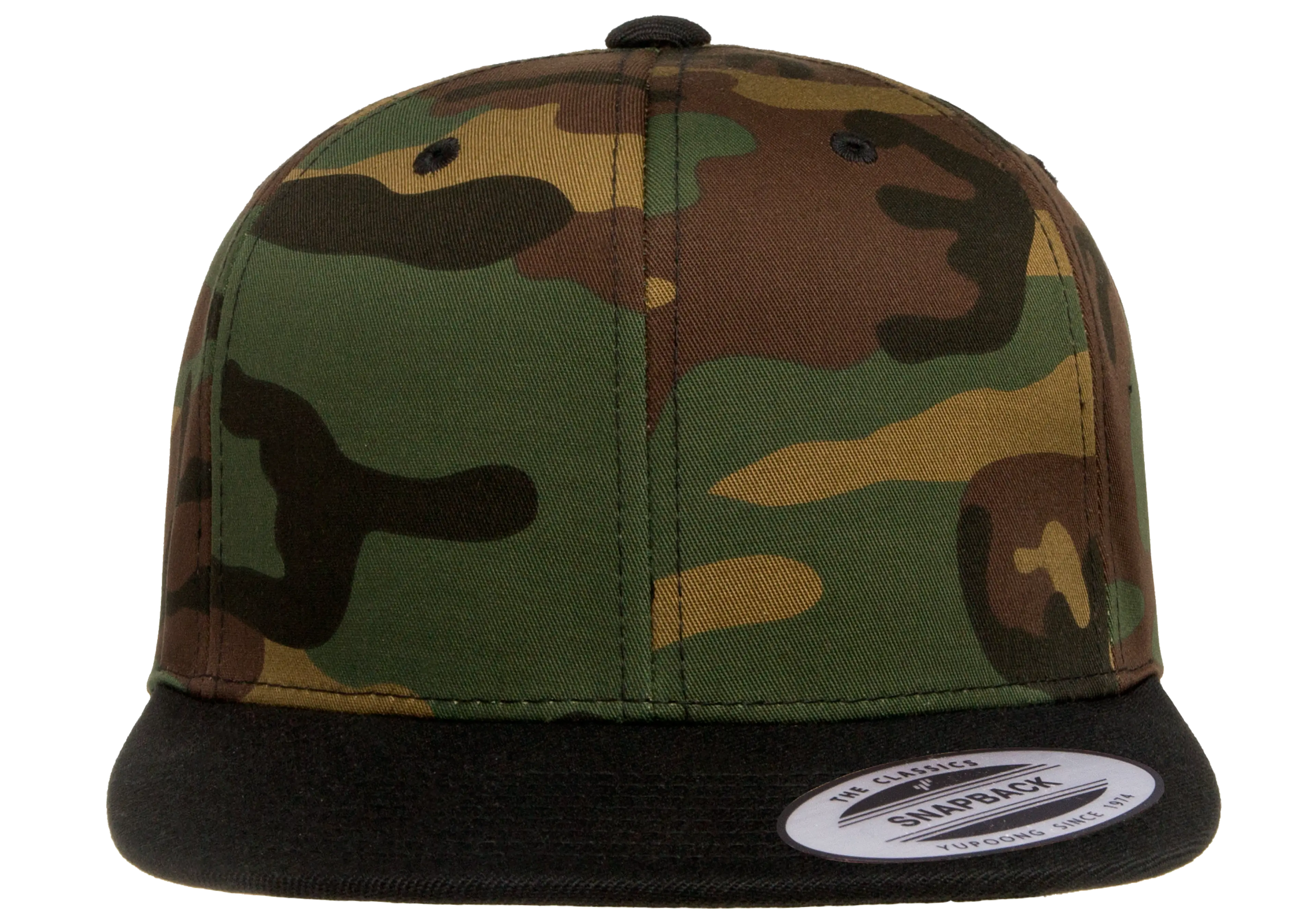 Flex Fit YP Classics® Premium Snapback Camo Cap - 2-tone