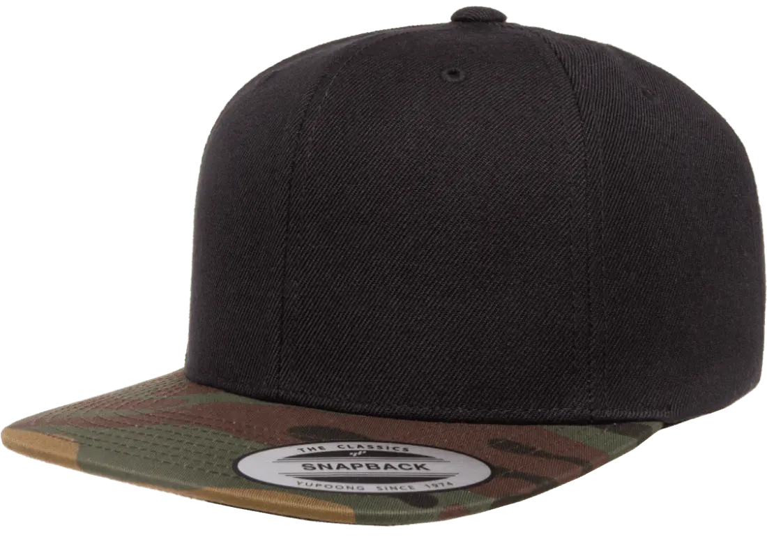 flex fit YP Classics® premium snapback camo cap - 2-tone
