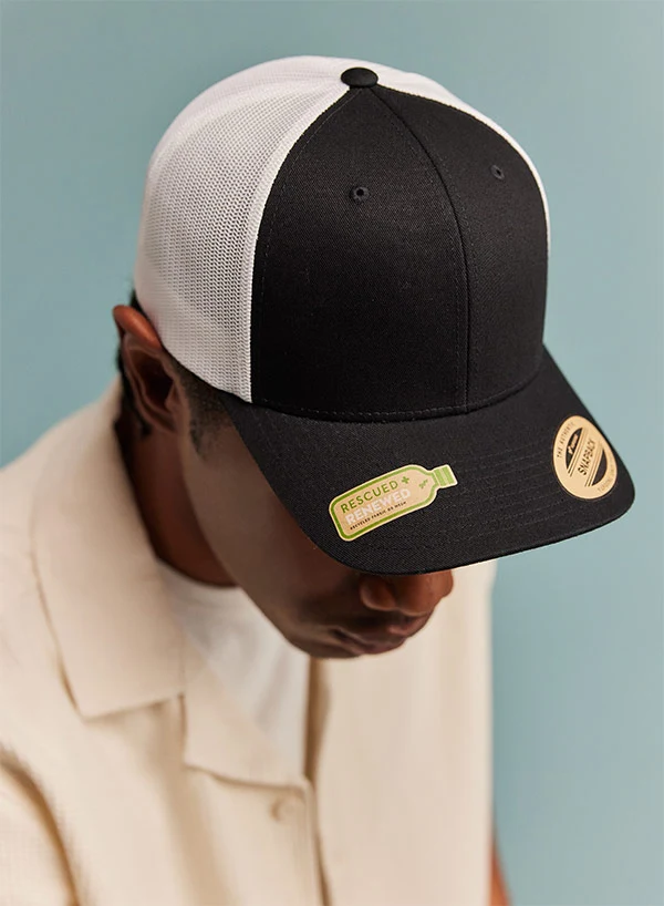 Flex Fit YP Classics® Recycled Mesh Retro Trucker Cap 2-tone