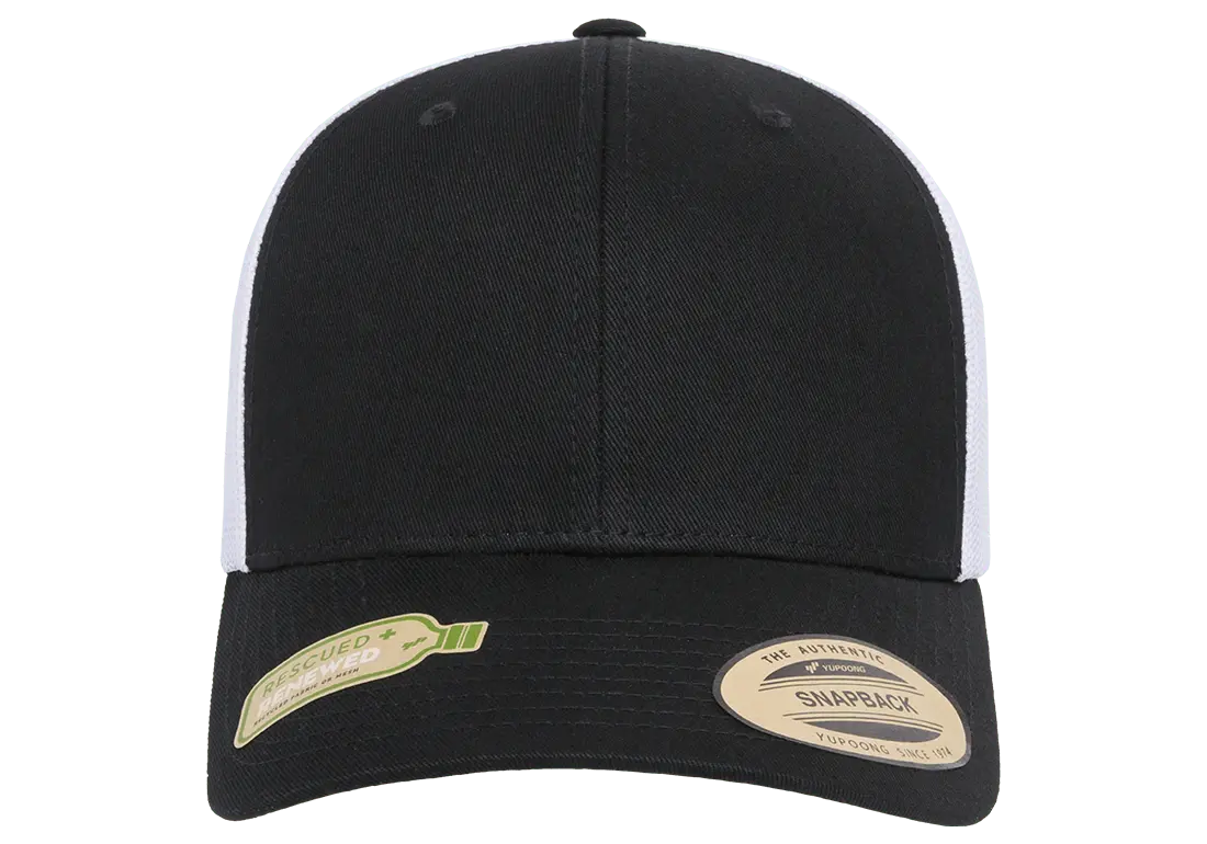 flex fit YP Classics® recycled mesh retro trucker cap 2-tone