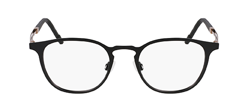 The Flexon E1150 is a trendy round shape that features bold color blocking colorations and unique detailing