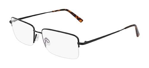 The Flexon H6073 Is A Classic Semi-rimless Rectangular Shape Featuring Flexon In The Bridge And Temples For A Durable And Lightweight Fit
