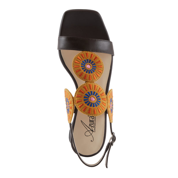 Flexus By Spring Step AZURA BROIDER SANDALS