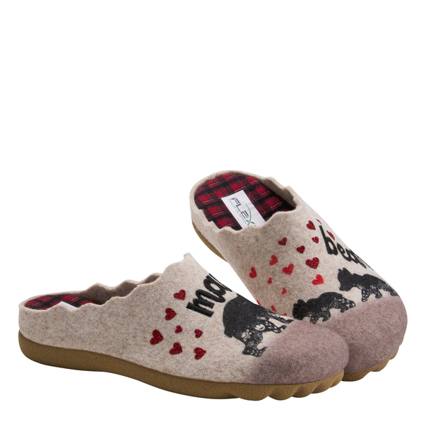 flexus by spring step FLEXUS MAMABEAR SLIPPERS
