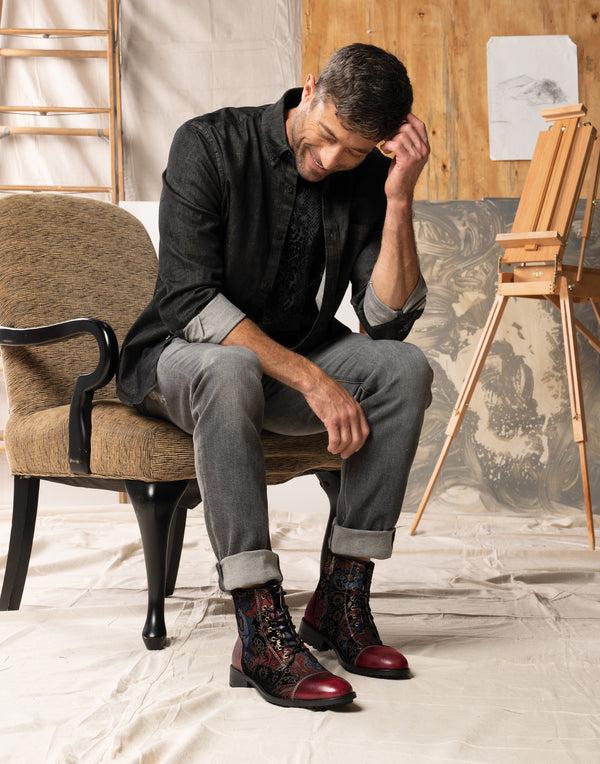 Flexus By Spring Step L'ARTISTE MEN ELTON BOOTIE