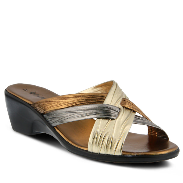 flexus by spring step PATRIZIA APRICOT SANDALS