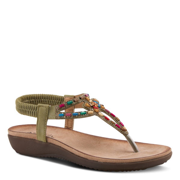 flexus by spring step PATRIZIA CREMA THONG SANDALS