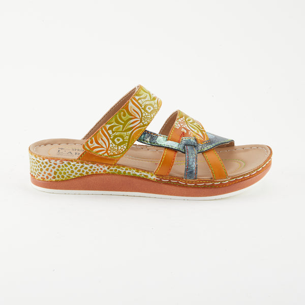 Flexus By Spring Step L'Artiste Caiman Slide Sandal