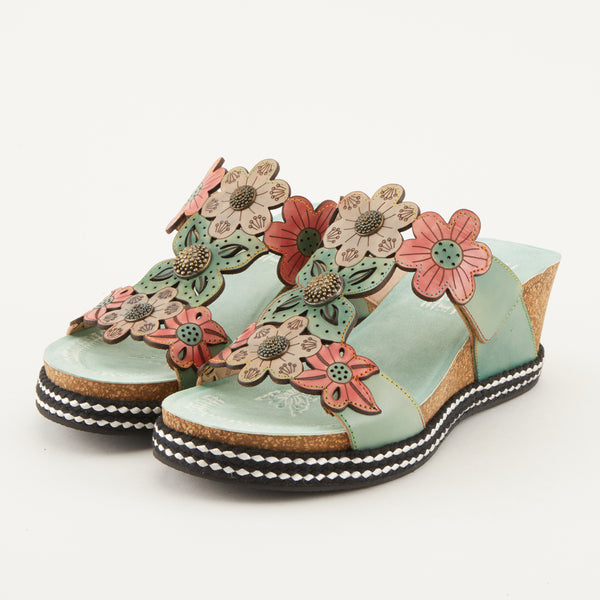 flexus by spring step L'ARTISTE DAMOUR SLIDE SANDALS