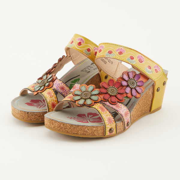 flexus by spring step L'ARTISTE DELIGHT SLIDE SANDALS