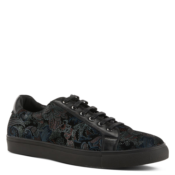 flexus by spring step L'ARTISTE MEN ANDER-FLORAL LACE-UP SNEAKER
