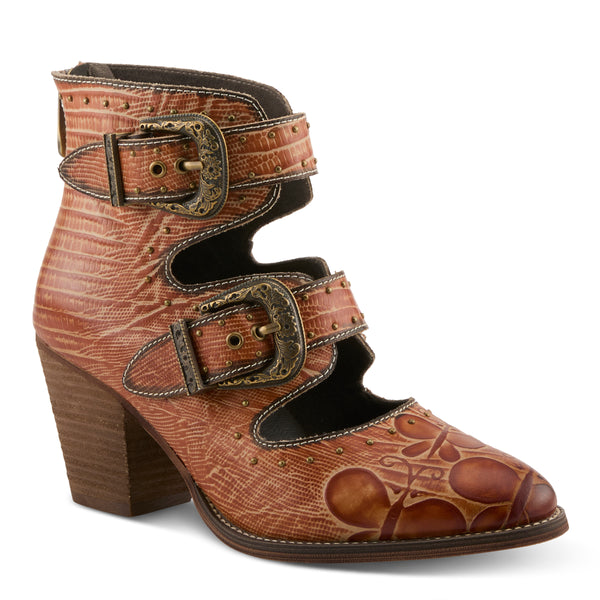 flexus by spring step L'ARTISTE NOTCHED-NATURE BOOTS