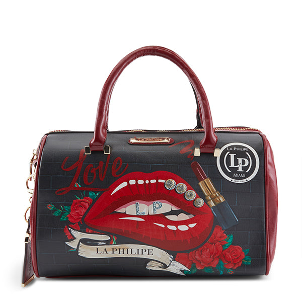 Flexus By Spring Step LA PHILIPE LP1020-16 RED LIPS HANDBAG-CLASSIC