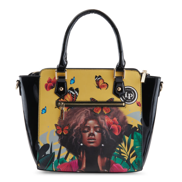 Flexus By Spring Step LA PHILIPE LP1022-12 BUTTERFLY FLY HANDBAG-SATCHEL