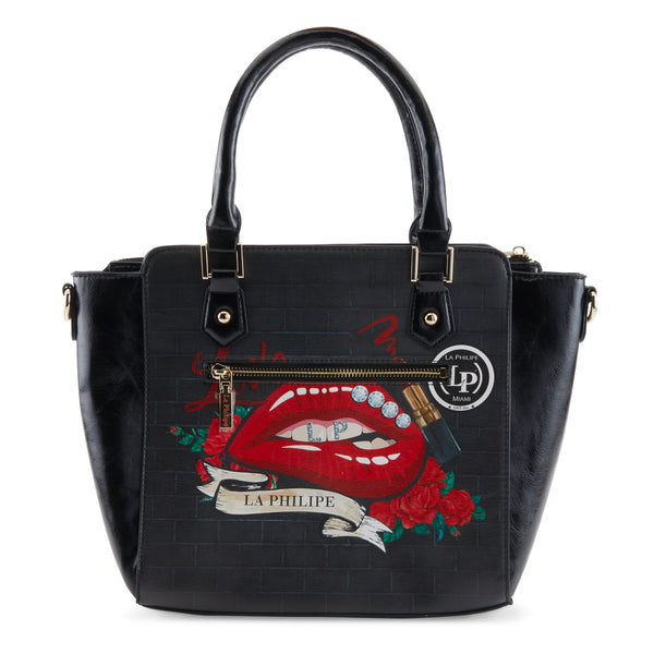 Flexus By Spring Step LA PHILIPE LP1022-16 RED LIPS HANDBAG-SATCHEL
