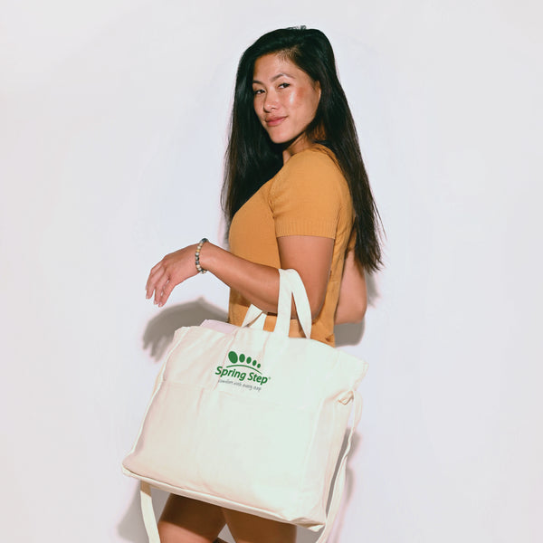 Flexus By Spring Step SPRING STEP CANVAS BRANDED TOTE BAG