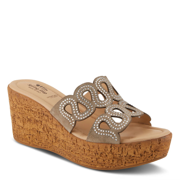 flexus by spring step SPRING STEP MSSTEAMY SLIDE SANDALS