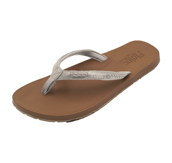 flojos Adina - Women's Sandal Ivory/Tan