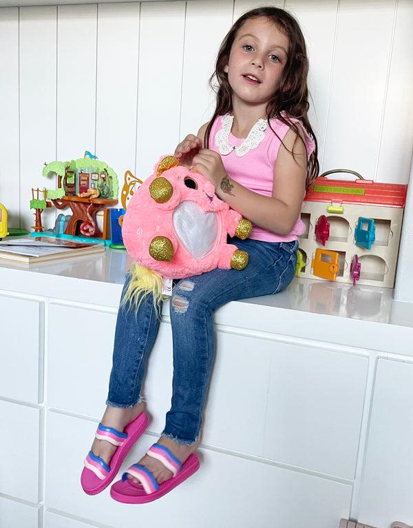 Flojos Aliana - Girl's Sandal Pink/Blue