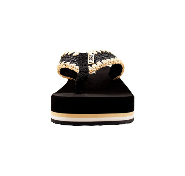 Flojos Breeze - Women's Flatform Sandal Black