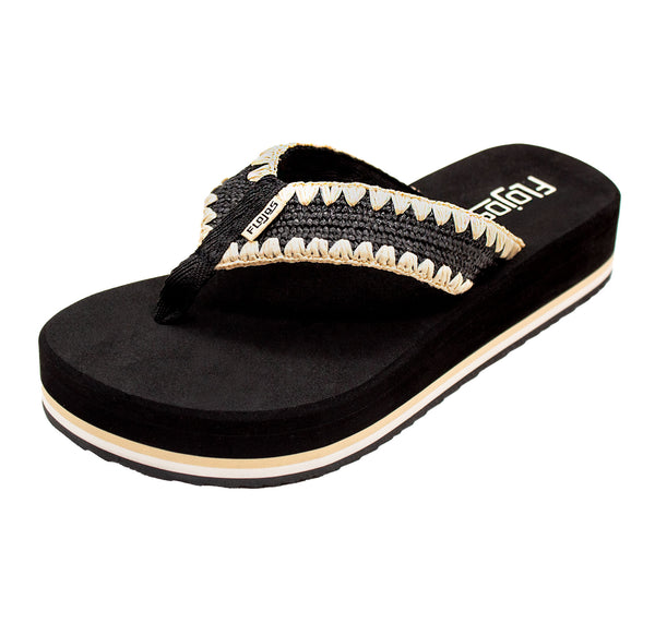 flojos Breeze - Women's Flatform Sandal Black