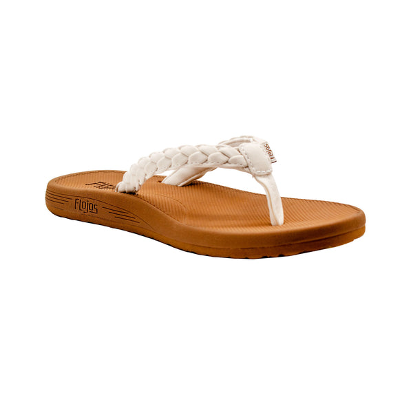Flojos Catalina - Women's Sandal White/Tan