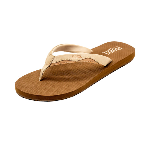 flojos Dia - Women's Sandal Ivory/Tan