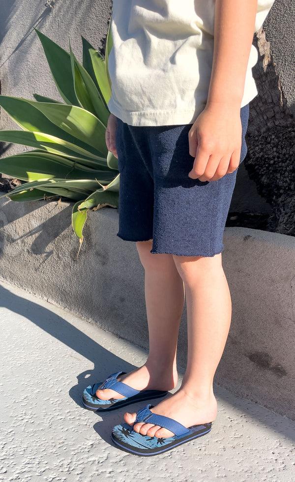 Flojos Elijah - Boy's Sandal Black/Blue Multi