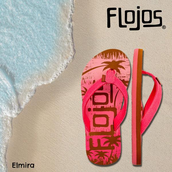 Flojos Elmira - Girl's Sandal Pink/Tan Multi